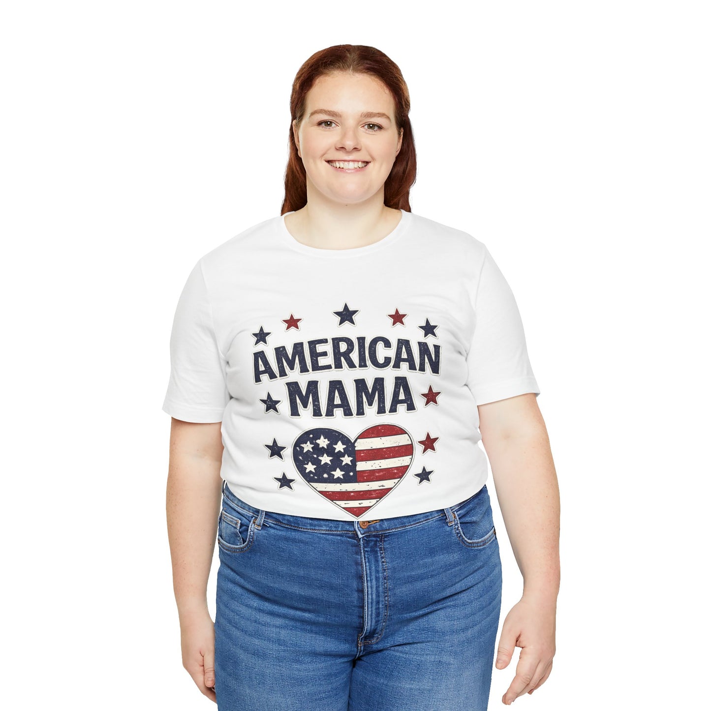 American Mama T-Shirt — Patriotic Fourth of July Tee for Mothers