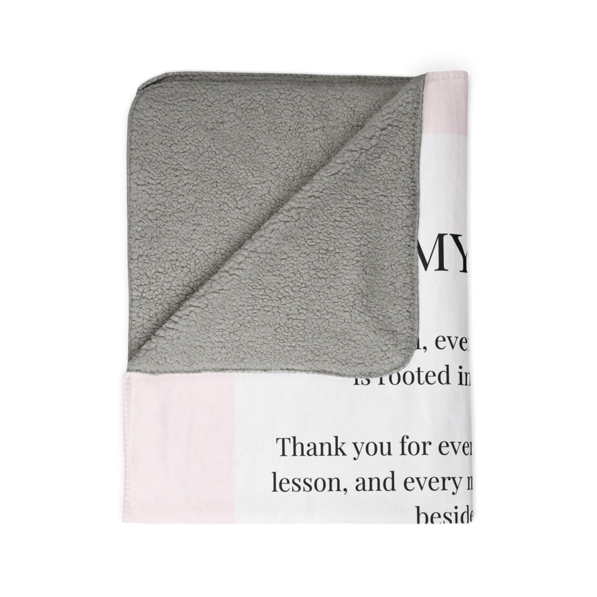 To My Mom Personalized Sherpa Blanket — Heartfelt Floral Mom Gift