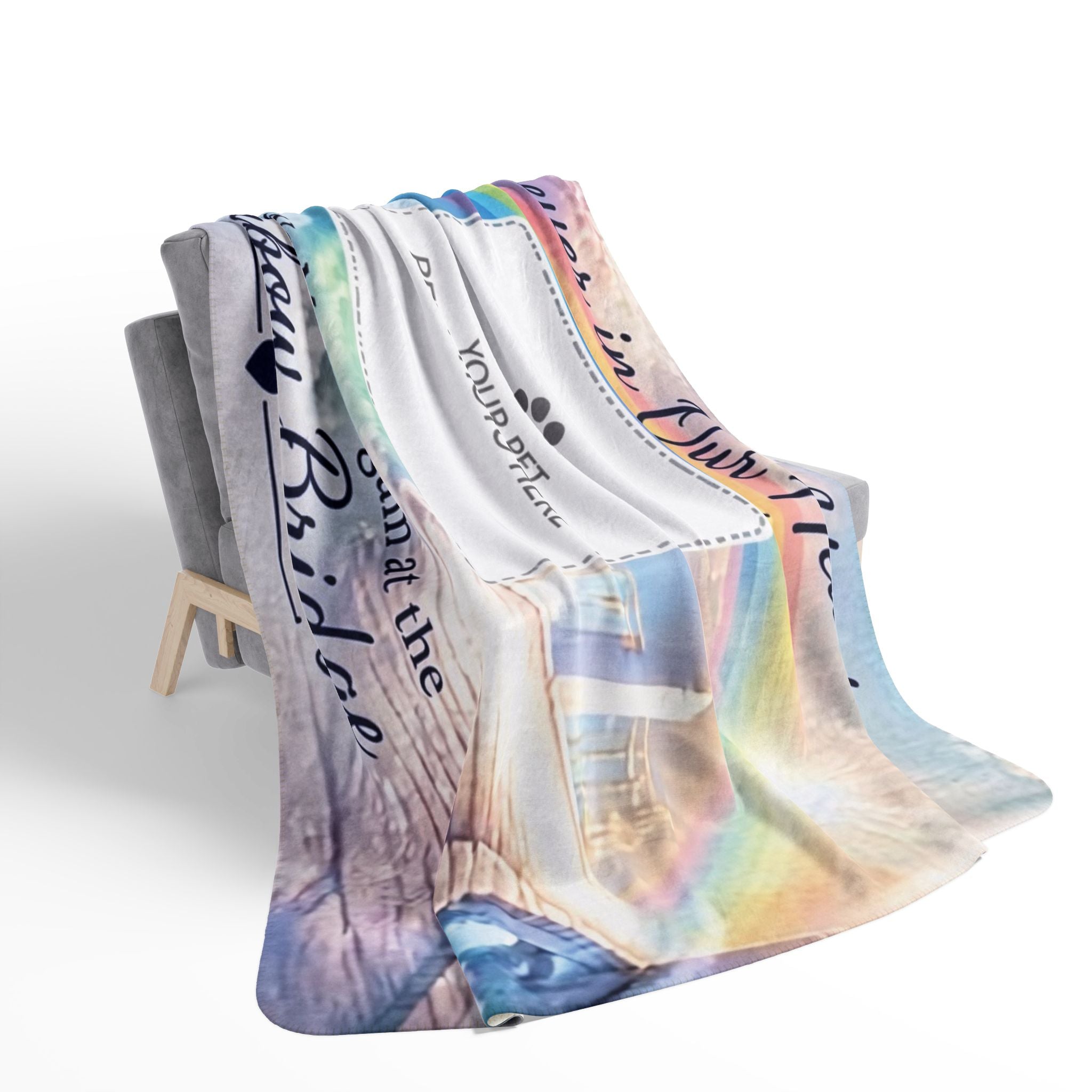 Rainbow Bridge — Personalized Pet Memorial Blanket