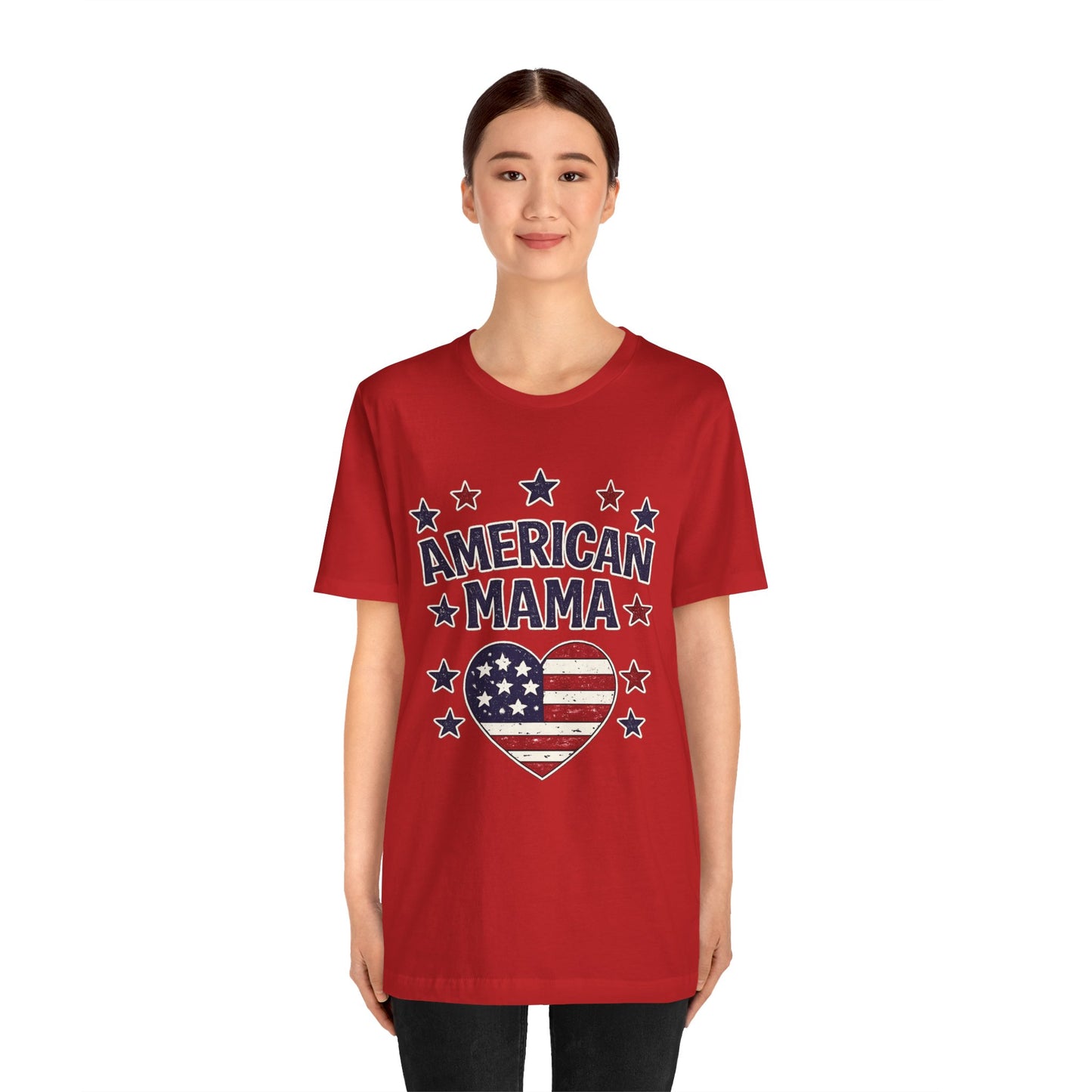 American Mama T-Shirt — Patriotic Fourth of July Tee for Mothers