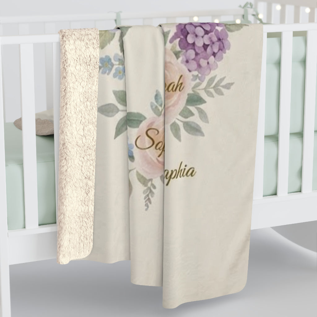 Grandma's Garden™ — Personalized Name Sherpa Blanket