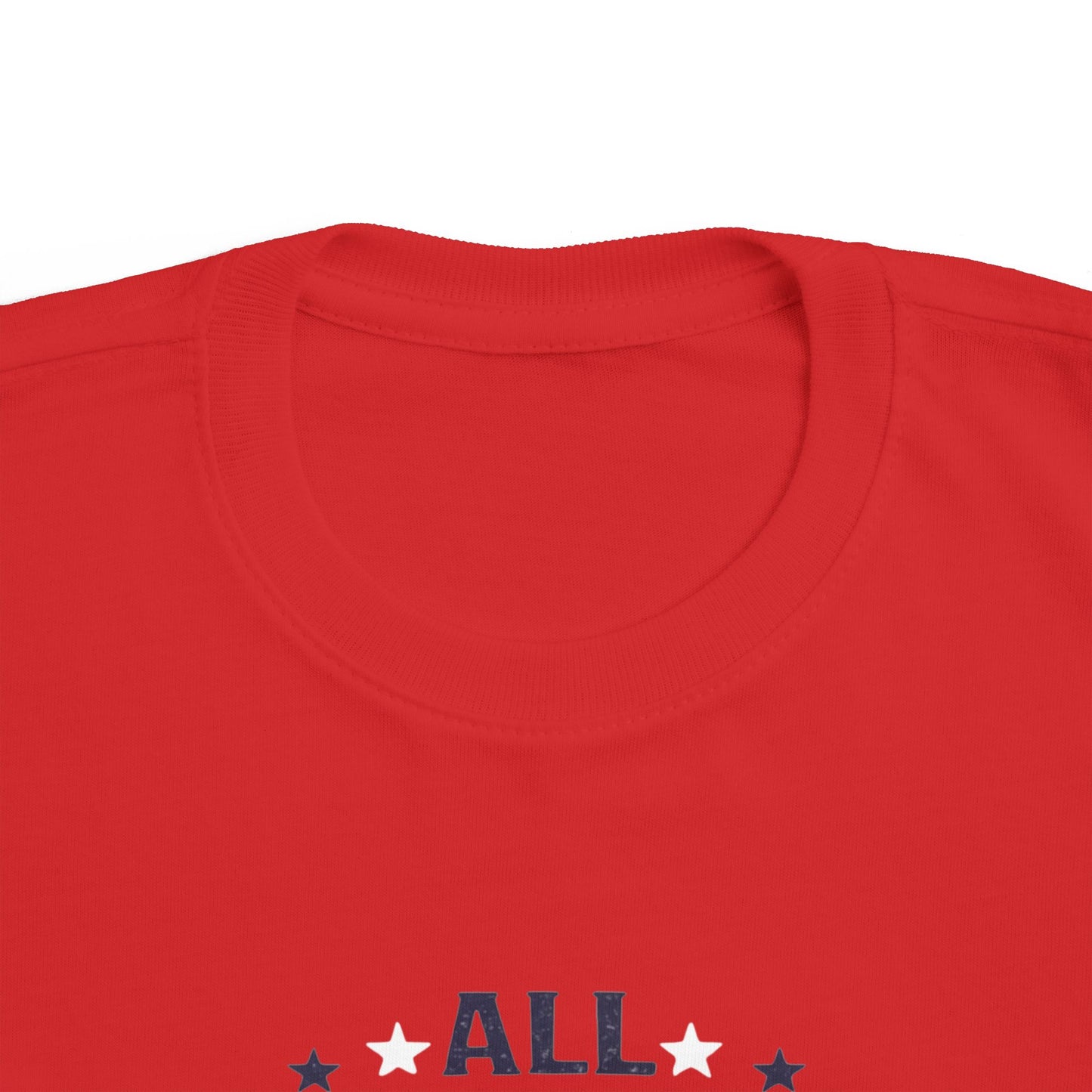 All American Dude Toddler's Fine Jersey Tee- 4th of July