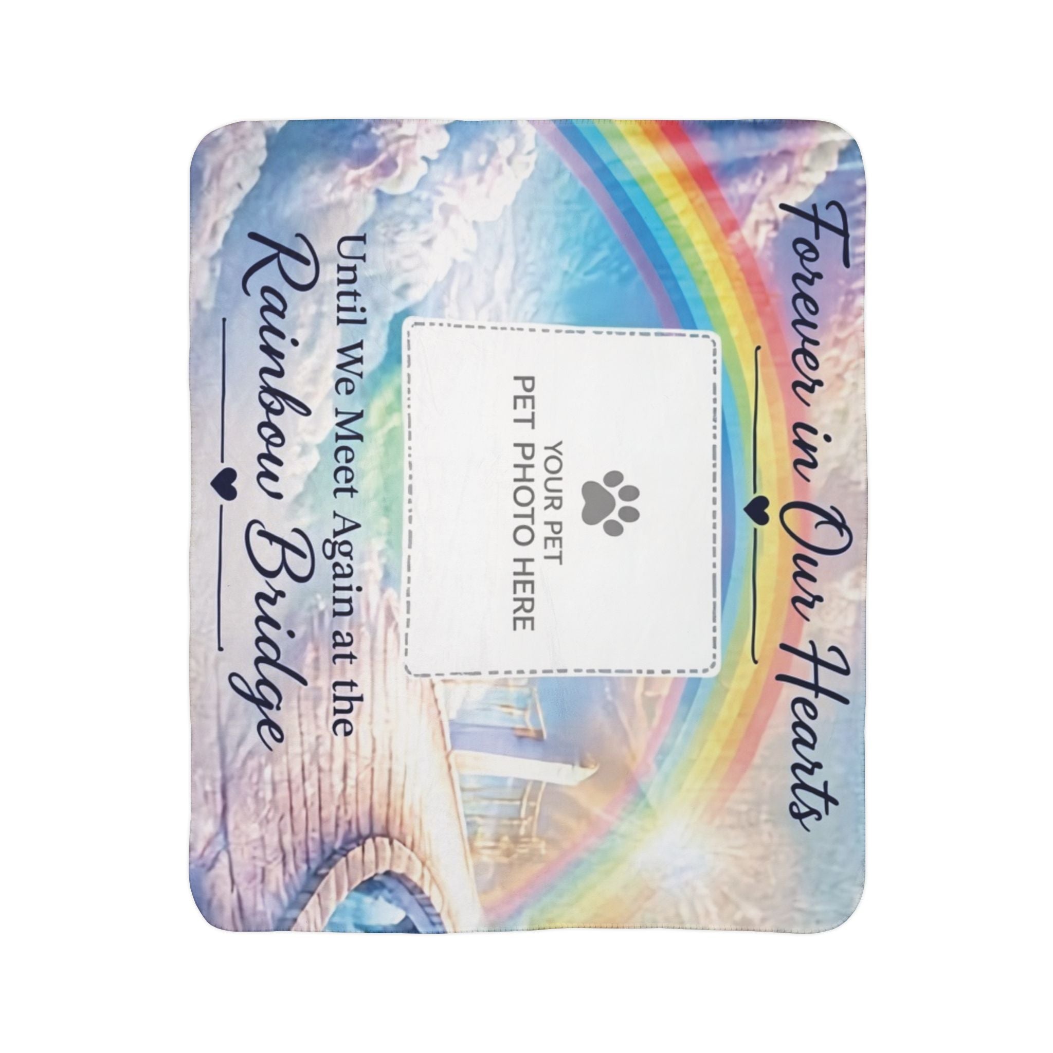 Rainbow Bridge — Personalized Pet Memorial Blanket