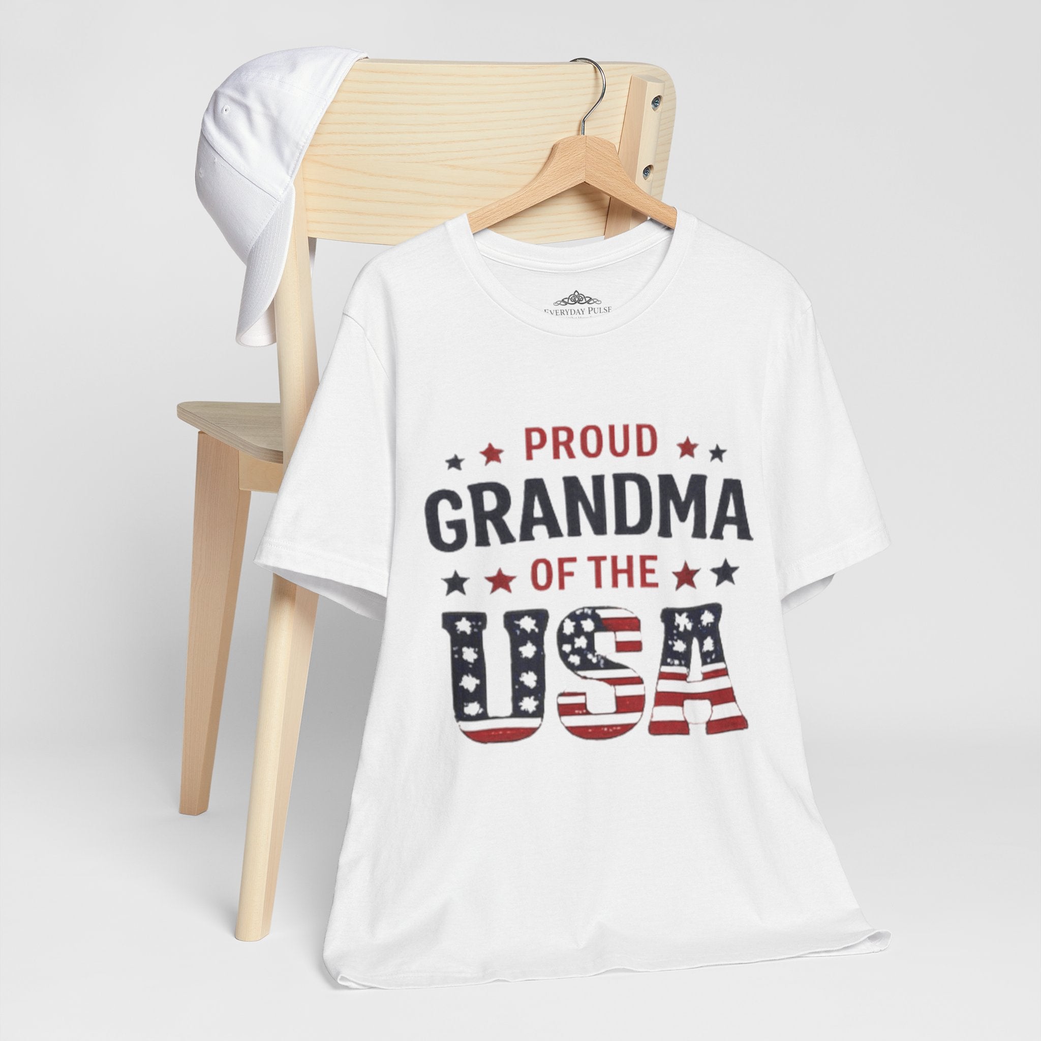 Proud Grandma of the USA T-Shirt — Patriotic Fourth of July Tee for Grandmothers