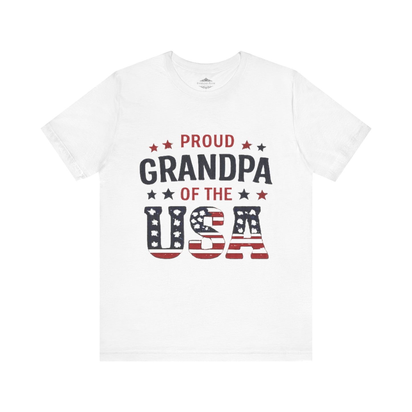 Proud Grandpa of the USA T-Shirt — Patriotic Fourth of July Tee for Grandfathers
