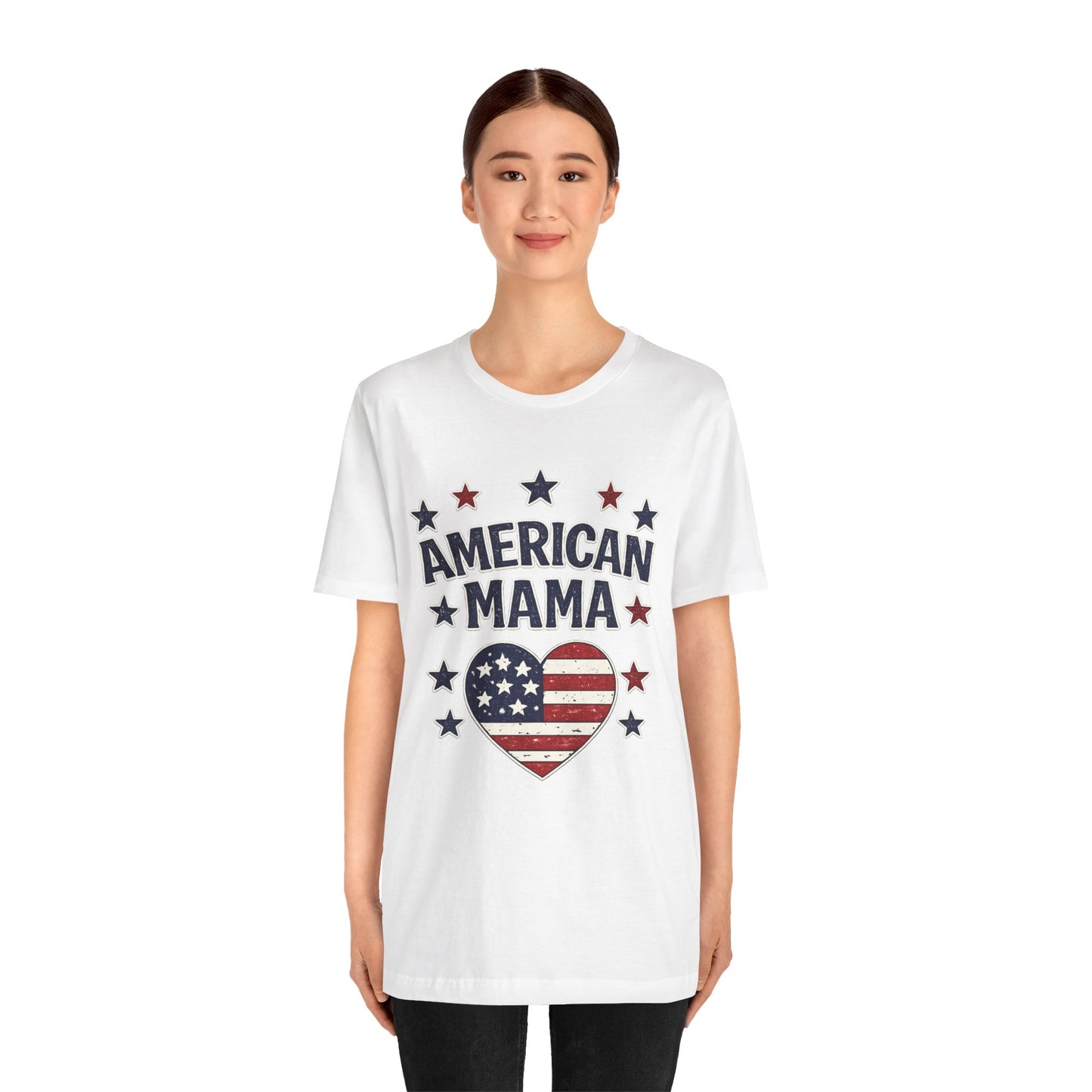 American Mama T-Shirt — Patriotic Fourth of July Tee for Mothers