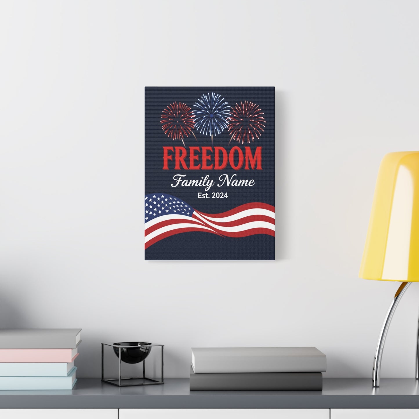 Personalized Family Freedom Canvas — 4th of July Edition