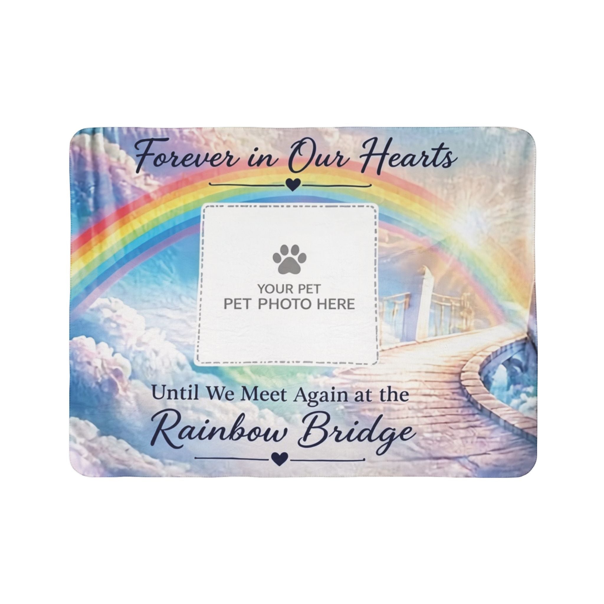 Rainbow Bridge — Personalized Pet Memorial Blanket
