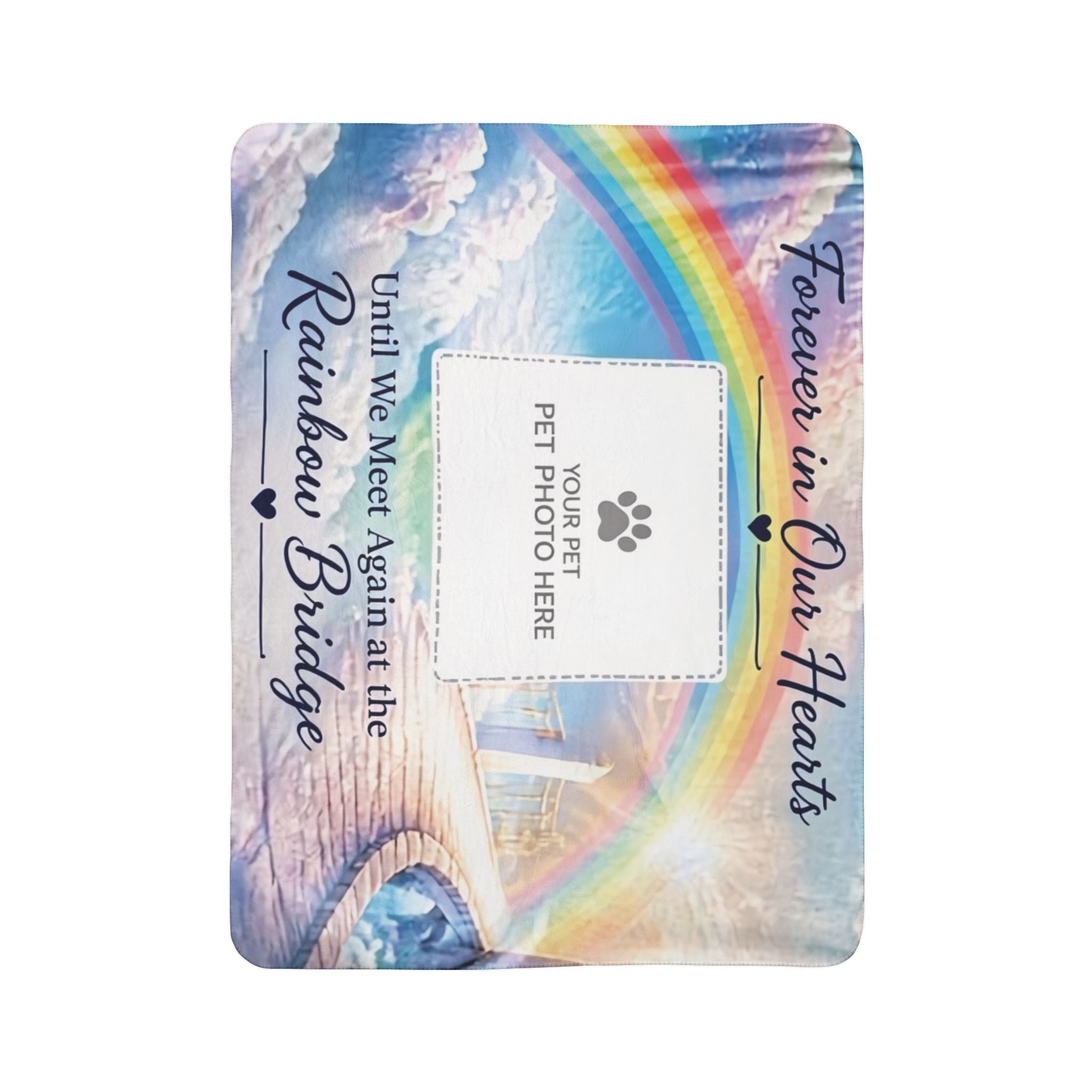 Rainbow Bridge — Personalized Pet Memorial Blanket