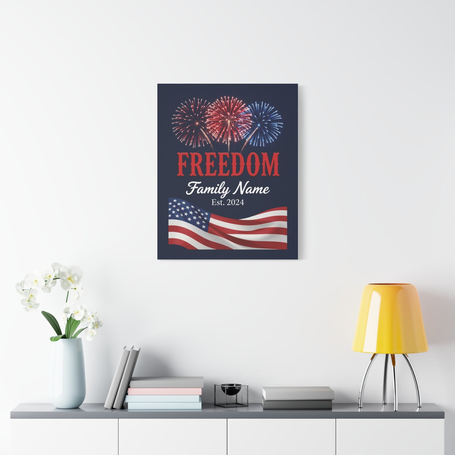 Personalized Family Freedom Canvas — 4th of July Edition