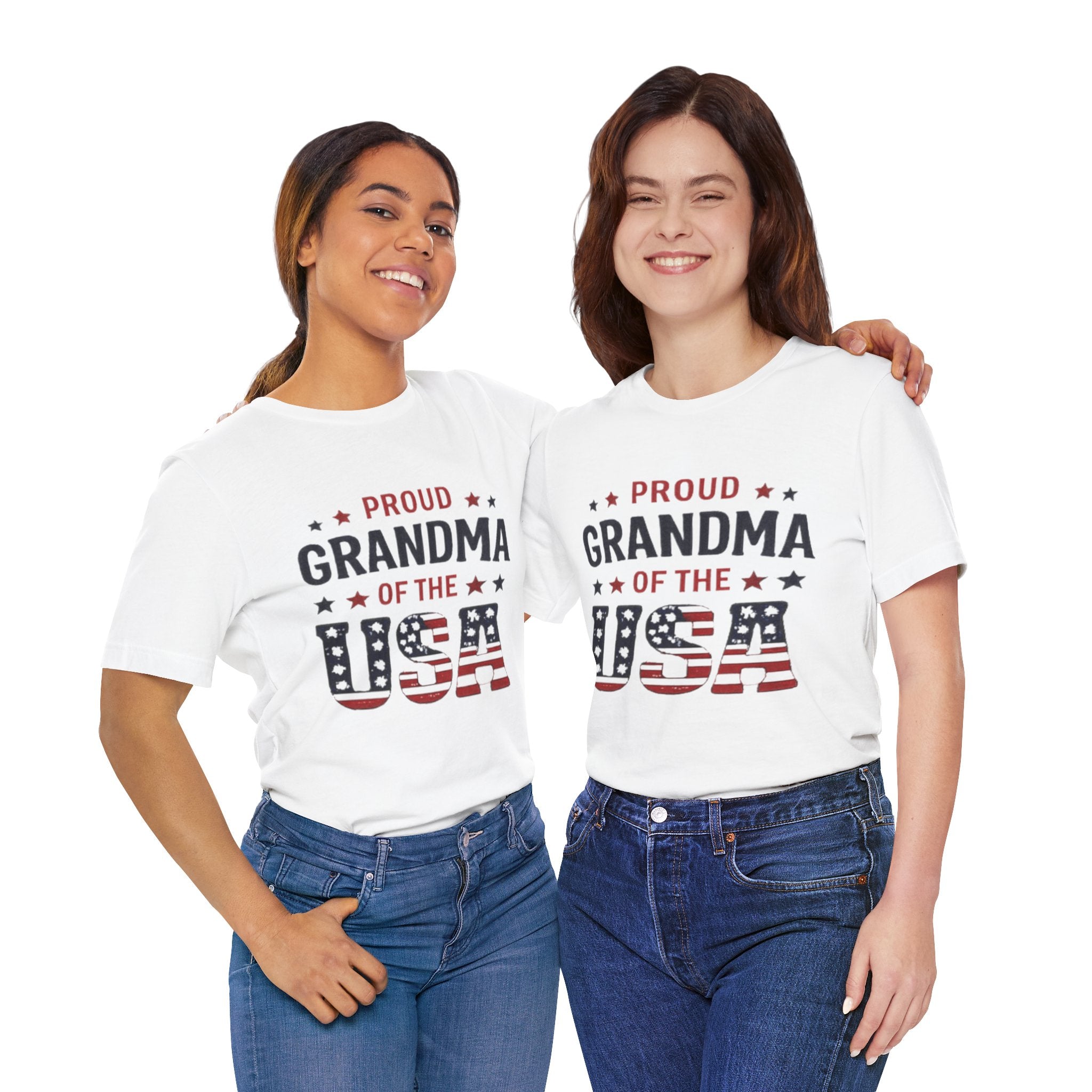 Proud Grandma of the USA T-Shirt — Patriotic Fourth of July Tee for Grandmothers
