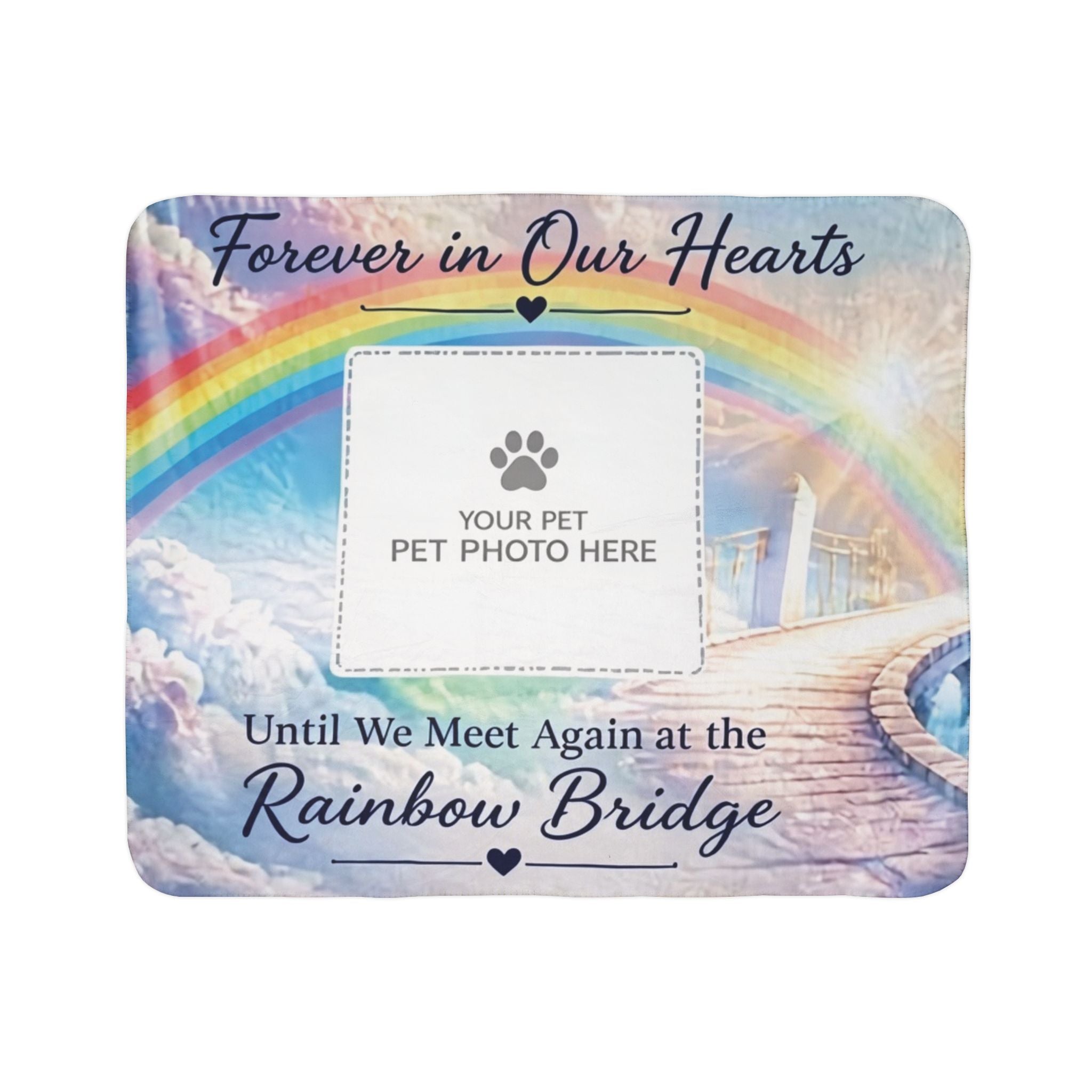 Rainbow Bridge — Personalized Pet Memorial Blanket