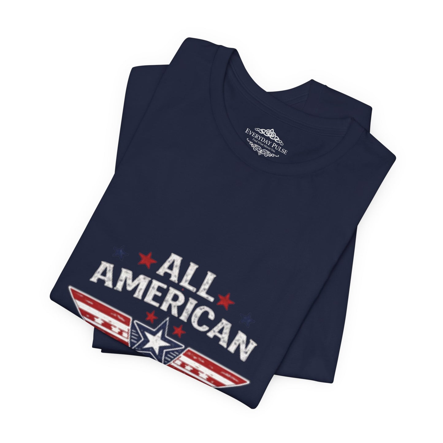 All American Dude T-Shirt — Patriotic Fourth of July Tee for Men