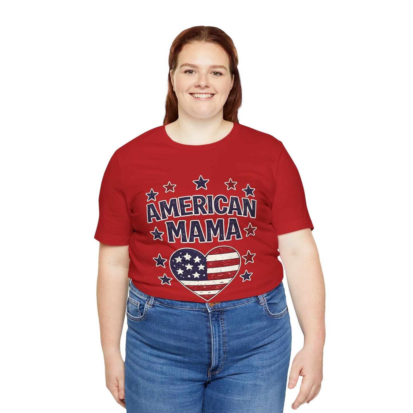 American Mama T-Shirt — Patriotic Fourth of July Tee for Mothers