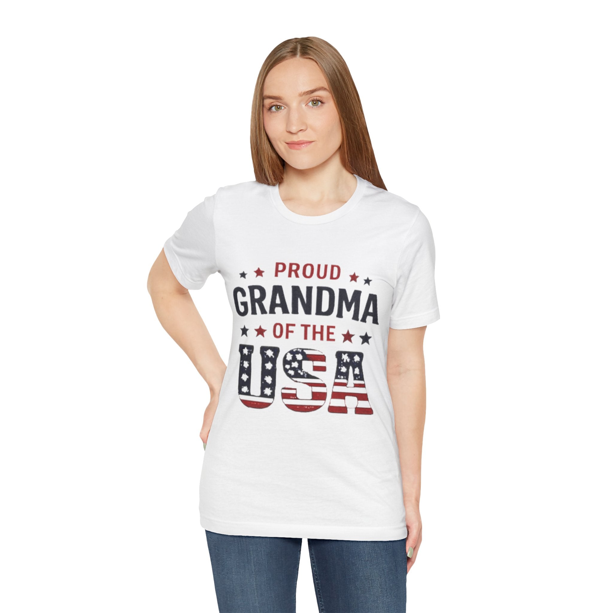 Proud Grandma of the USA T-Shirt — Patriotic Fourth of July Tee for Grandmothers