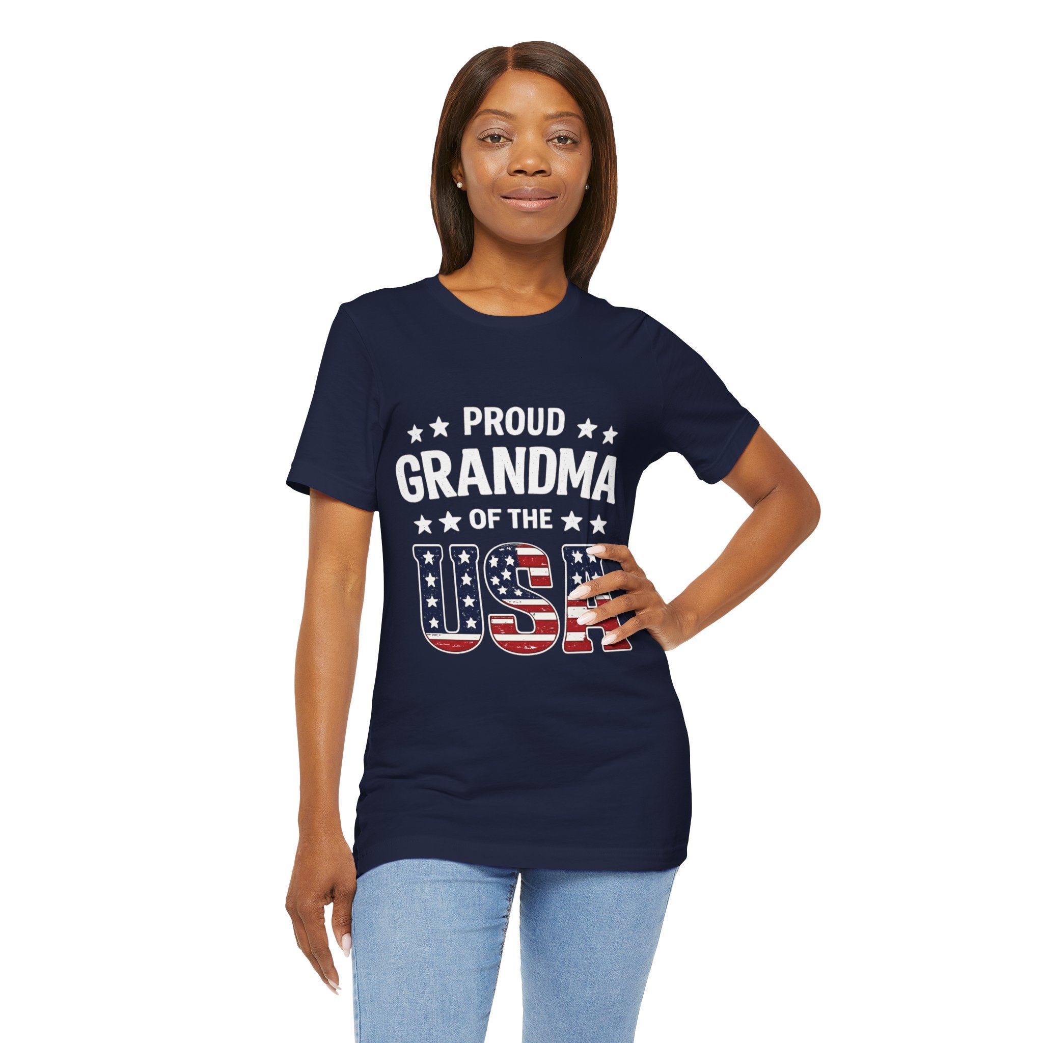 Proud Grandma of the USA T-Shirt — Patriotic Fourth of July Tee for Grandmothers