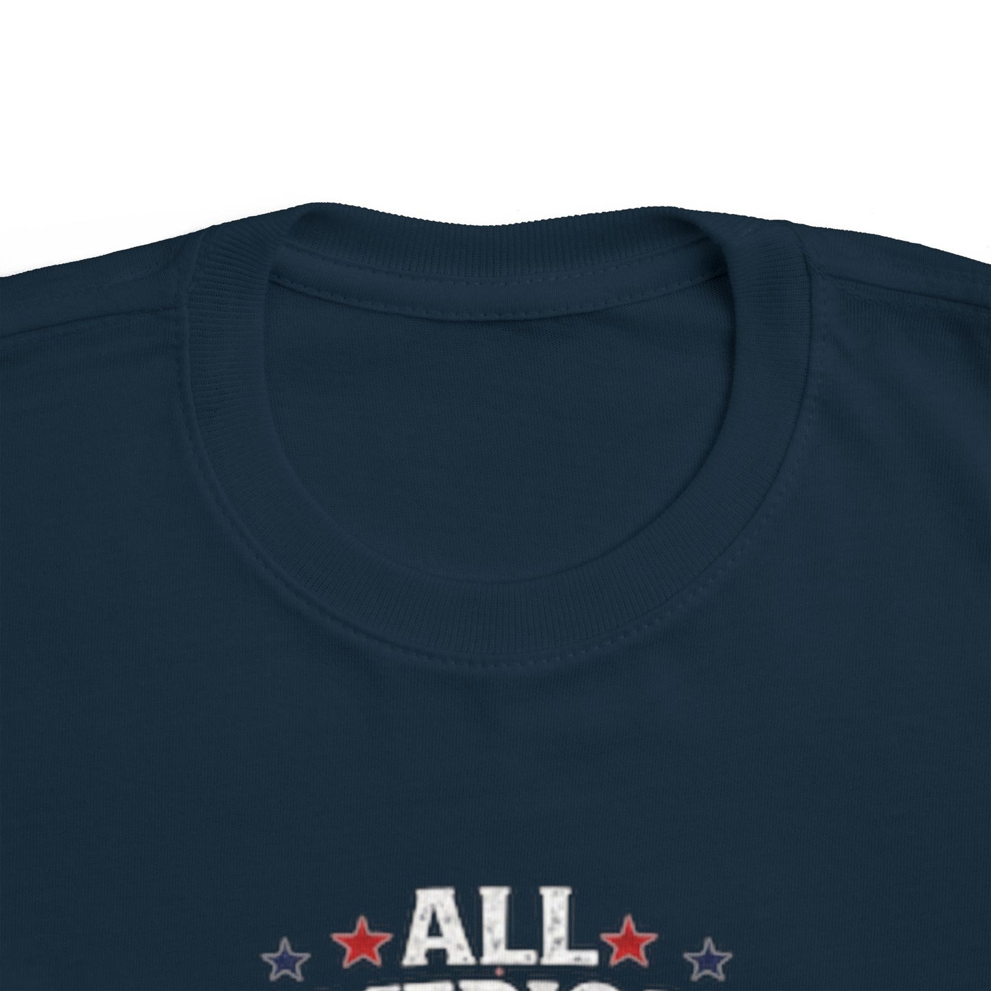All American Dude Toddler's Fine Jersey Tee- 4th of July