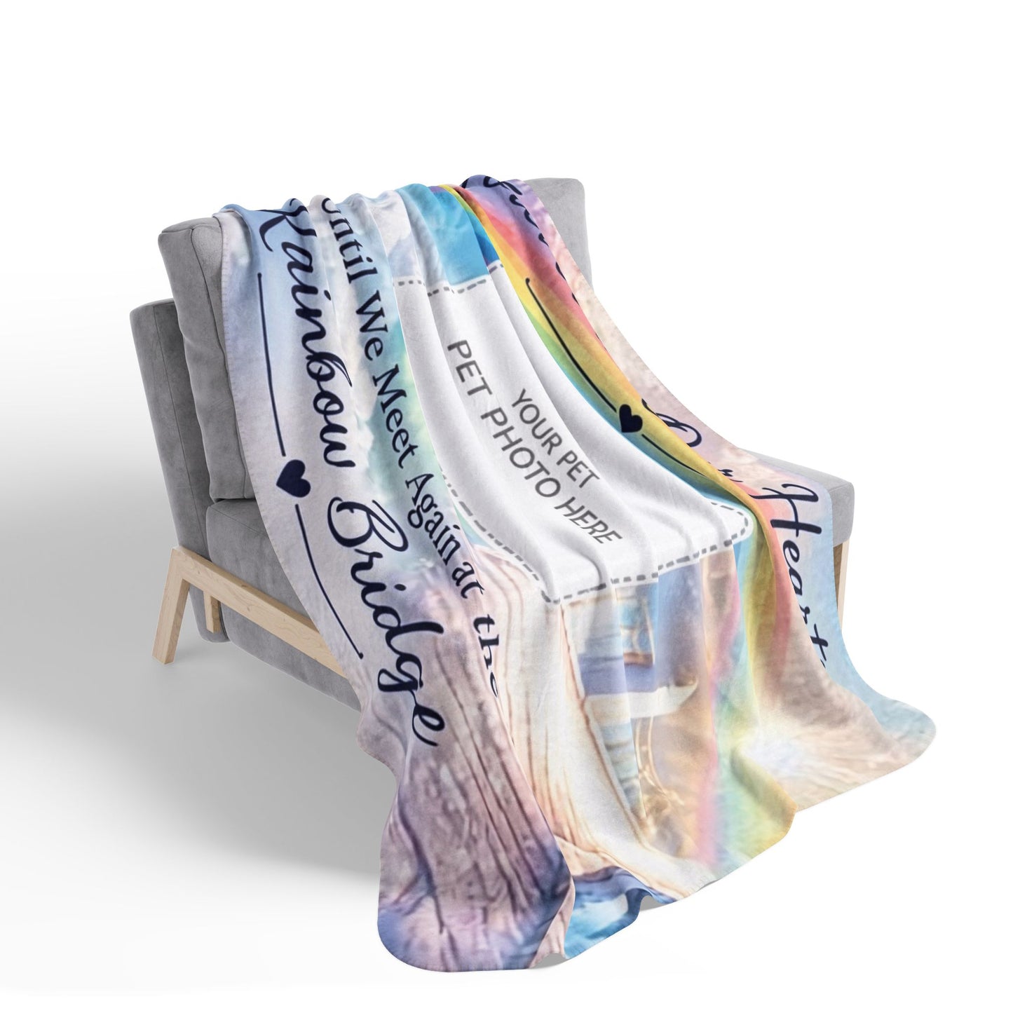 Rainbow Bridge — Personalized Pet Memorial Blanket