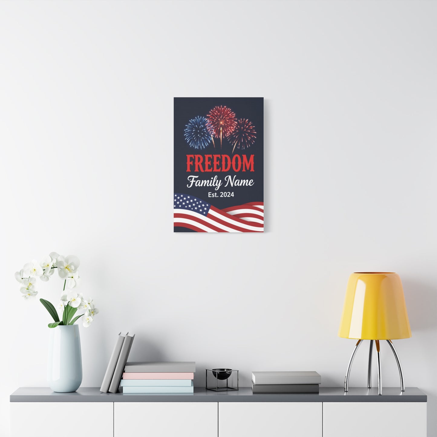Personalized Family Freedom Canvas — 4th of July Edition