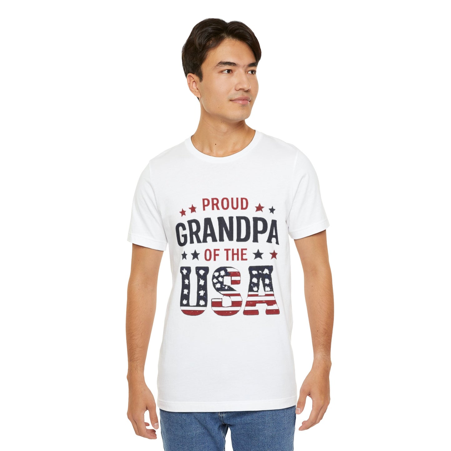 Proud Grandpa of the USA T-Shirt — Patriotic Fourth of July Tee for Grandfathers