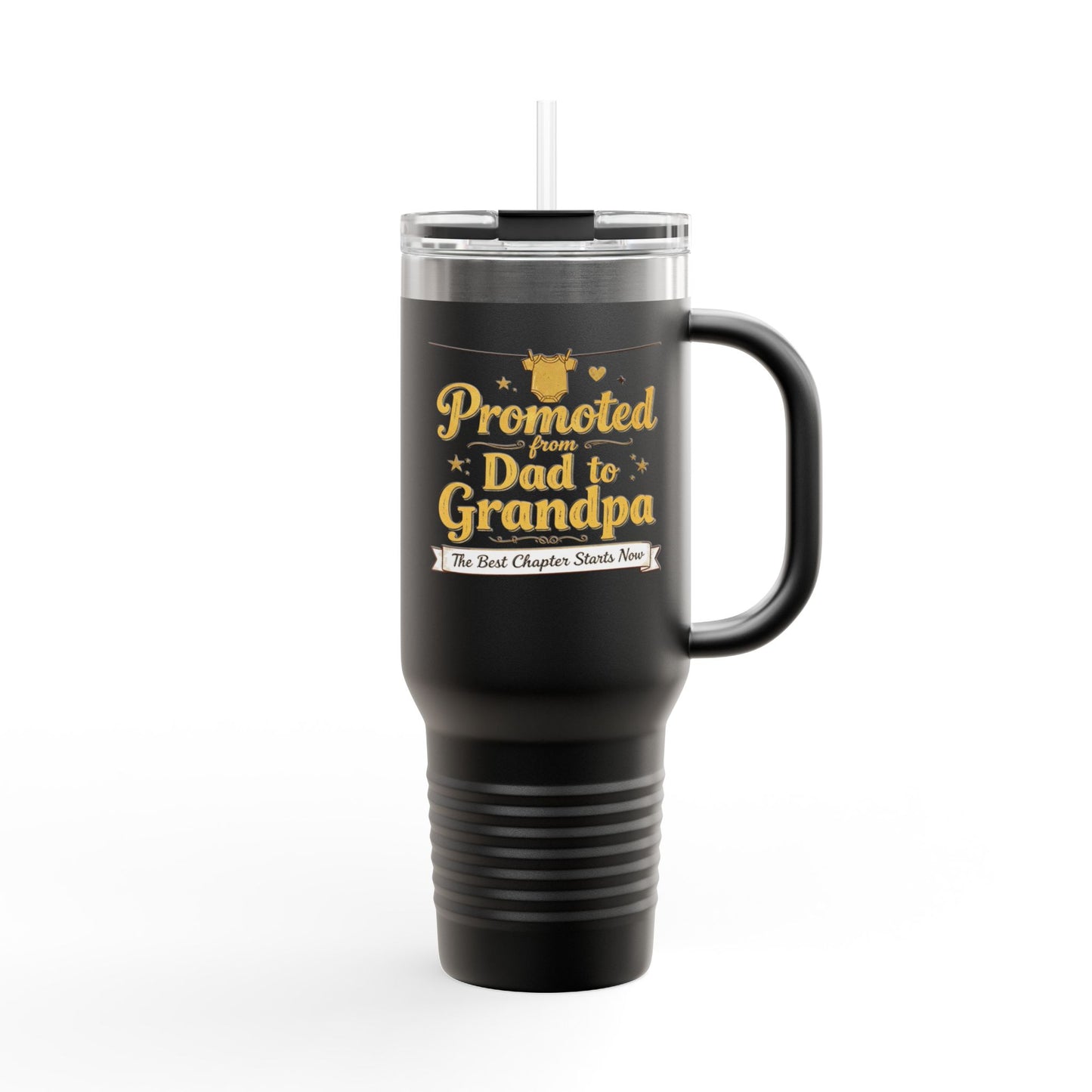 Promoted from Dad to Grandpa — 40oz Insulated Travel Mug