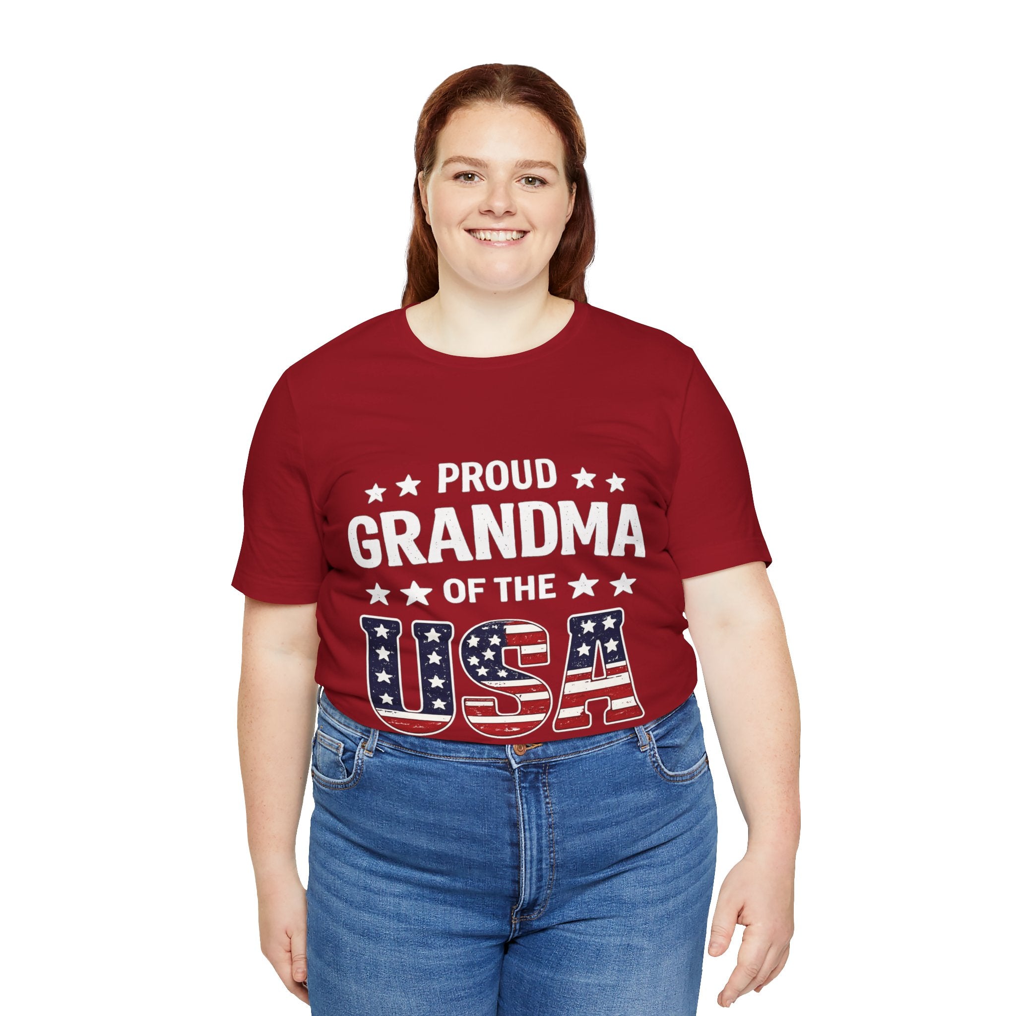 Proud Grandma of the USA T-Shirt — Patriotic Fourth of July Tee for Grandmothers