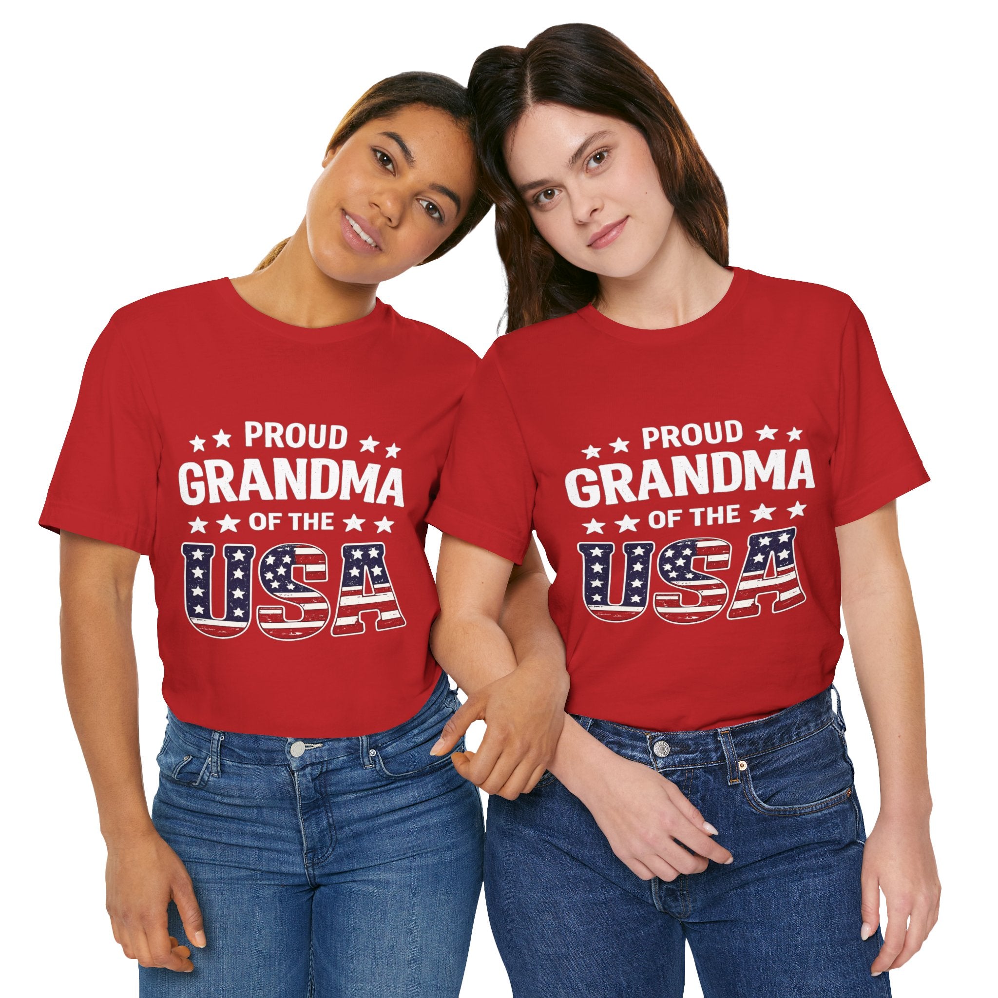 Proud Grandma of the USA T-Shirt — Patriotic Fourth of July Tee for Grandmothers